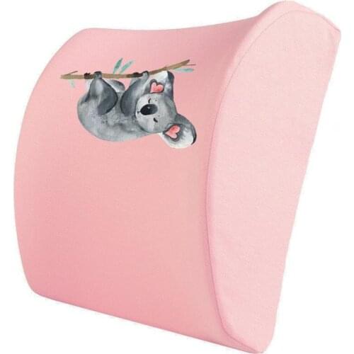 Custog Memory Foam Pillow Seat Cushion Waist Support Back Cushion For Office Chair Orthopedic Health Care Chair Pad Koala