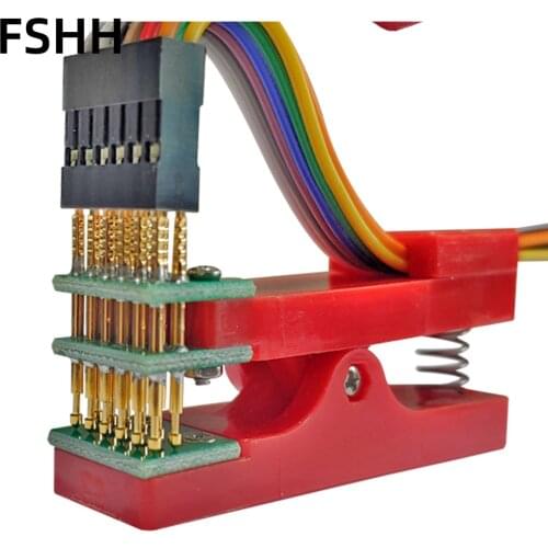 3pin Pitch 2.54mm spacing Test stand PCB clip Clamp Fixture fixture Probe pogo pin Download Program Burn 3P*1row 3P*2row=6pin
