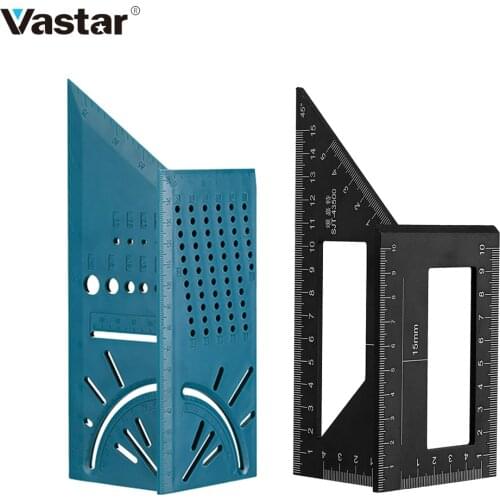 Vastar 3D Mitre Angle Measuring Gauge Woodworking Scribe Mark Line T-Type Ruler Square Size Measure Tools for Wood