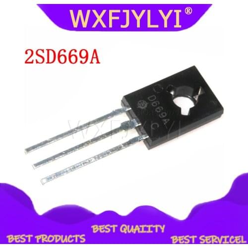 10PCS 2SD669A TO-126F 2SD669 D669A D669 TO-126 Triode new and original