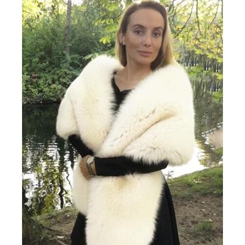 Faux Fur Pashmina Collar Cape Shawl Womens Winter Warm Long Hair Imitated Fur Scarves Autumn Fashion Smooth Large Shawl Scarves