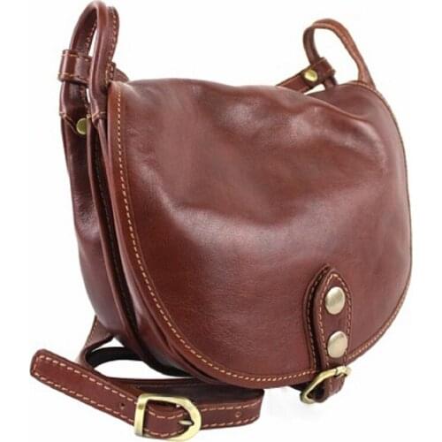 Women`s Leather Shoulder Bag Bottega Carele BC334