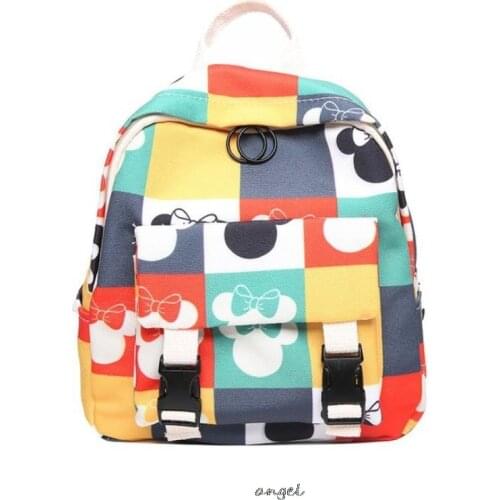 Women Backpack Cute Mickey Mouse Minnie Cartoon Cute Kindergarten Bag Kids Backpack Unisex For children Birthday Christmas Gift