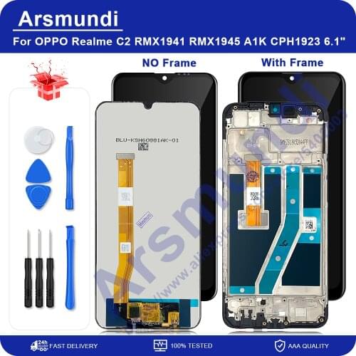 6.1" For OPPO Realme C2 RMX1941 RMX1945 LCD Display Touch Screen Digitizer Assembly Replacement Parts For OPPO A1K CPH1923