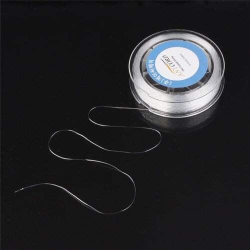 1 Roll White Elastic Beading Crystal Cords 0.5/0.6/0.7/0.8/1/1.2/1.5mm Fiber Rope Threads for Jewelry Making DIY Accessories