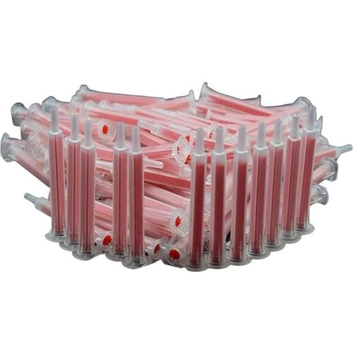 250pcs Static Mixer Mixing Tube 83mm Plastic Mixing Nozzle AB Glue Dispensing Mixer Tube Set for Two Component 50ml Cartridges