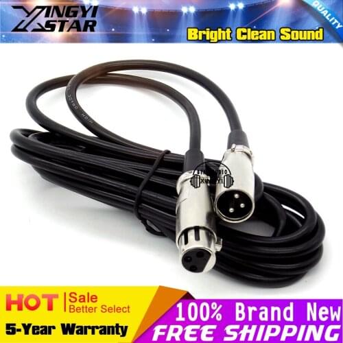 3m 3 Pin XLR Male to Female AUX Line Condenser Microphone Audio Cable For Video Recording PC Karaoke Mixer Studio Mic Wire Cord