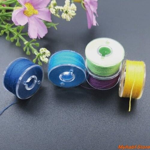 5pcs/lot Universal Sewing Spools Bobbins Dia 2cm Colorful Plastic Bobbins with Thread for Sewing Machine Accessories Sewing Tool