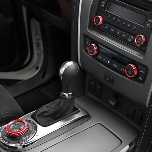 Aluminum Styling Button Knob Ring For Nissan Patrol Armada Y62 2013 2014 2015 2016 2017 2018 2019 Accessories