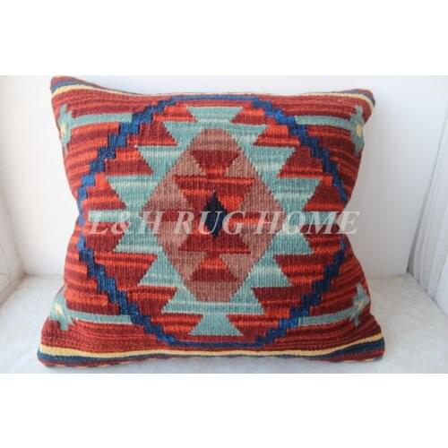 Free Shipping 45x45cm (18"x18") handmade Kilim Woolen pillow, Turkish pillow cushion, Romantic exotic style, NO INSERTION