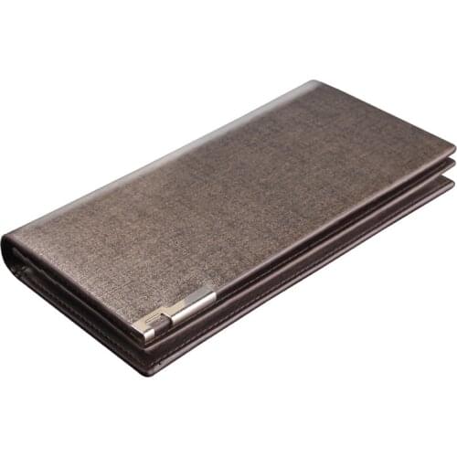 Mens PU Leather Long Wallets Masculina Carteras ID Credit Card Photo Holder Bifold Purse Men Luxury Fashion Money Wallet Clutch