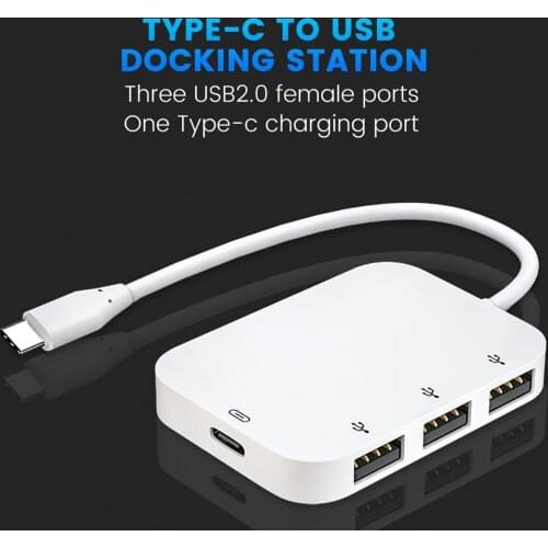 5 in 1 Type-C Docking Station Type-Kopvoorn Vijf In Een Multifunctionele Usb Splitter 3.0 Usb Hub Hub headset 3.5Mm