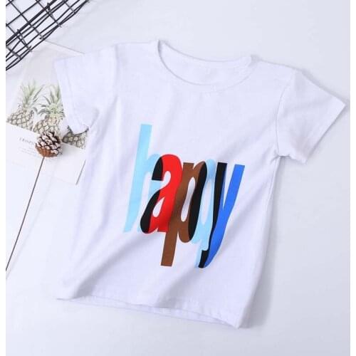Boys Tees Tops Kids T Shirts Summer Girls New Cotton Cartoon Baby Boy Clothes Children Short Sleeve Clothes Tshirt for Teenage