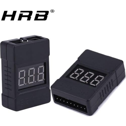 HotRc BX100 1-8S Lipo Battery Voltage Tester LED Low Voltage Buzzer Alarm Voltage Indicator Checker Tester Monitor Upgrade Test
