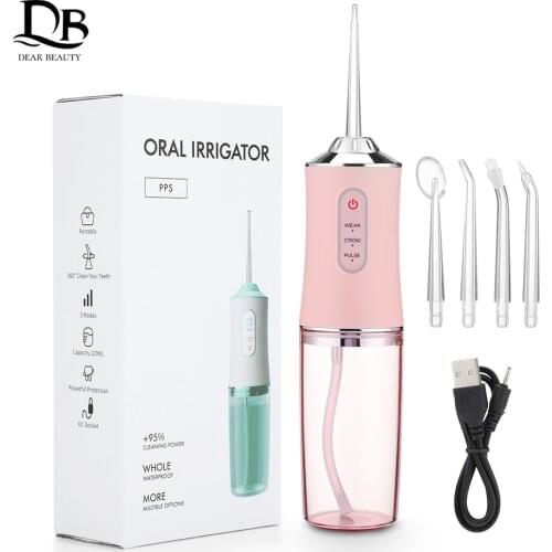 Dental Water Flosser Oral Irrigator Water Jet Toothpick 1400rpm 3 Modes Teeth Cleaner Toothbrush Oral Hygiene Cleaning Machine