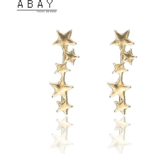 2020 New Hot Sale Star Ear Clip Female Fashion Simple Gold Exquisite Versatile Creative High Quality Earbone Clip Women Trend
