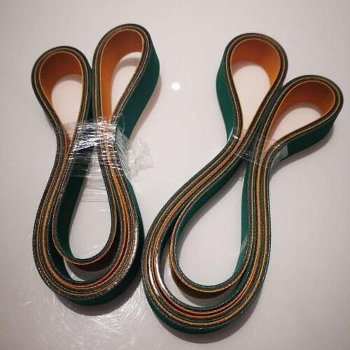 Flat motor conveyor belt 590x15x2mm 520X15x2mm 475*15*2 for mask machine elastic PVC gum rubber industrial transmission belt