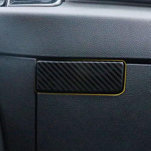 Stainless Steel Auto Copilot Glove Box Switch Button Handle Decorative Cover Trim Stickers Fit For Skoda Karoq Car Accessories