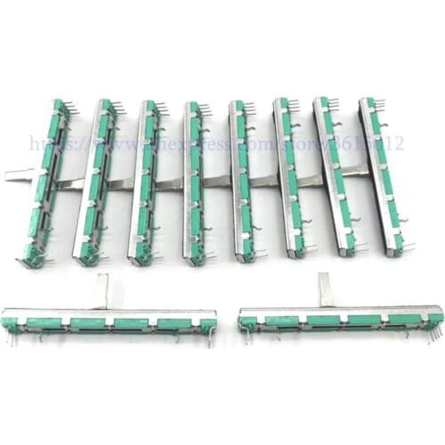 10PCS B10K Original mixer fader 75MM B10K for Potentiometer