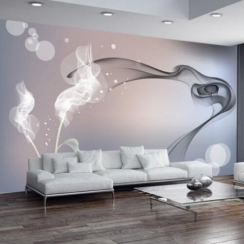 Custom Mural Wallpaper Personalized Non-woven Wall Covering Abstract Modern Minimalist Black And White TV Backdrop Wallpaper