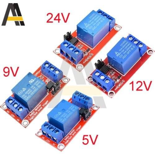 5V 12V 24V Relay Module With Optocoupler Relay Output 1 Way Relay Module For Arduino Red Module