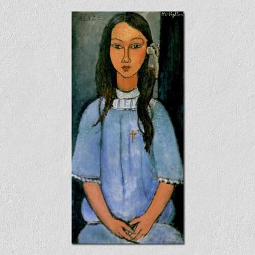 Naked Painting modern Alice by Amedeo Modigliani Canvas High quality Hand painted
