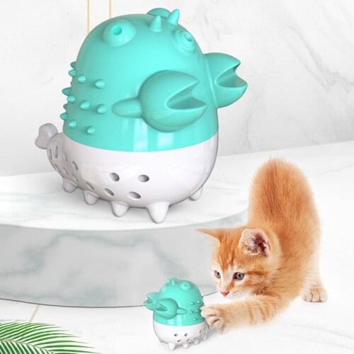 Puppy Kitten Catnip Fish Shaped Biting Chewing Toothbrush Cat Toys Pet Supplies cat toy