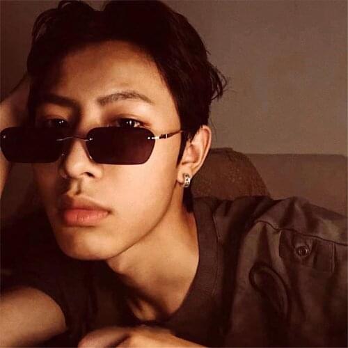 Vintage Retro Rimless Mens Sunglasses for Women Female Male Sun Shade Eyeglasses Frameless Glasses 2021 Brand Designer Eyewear