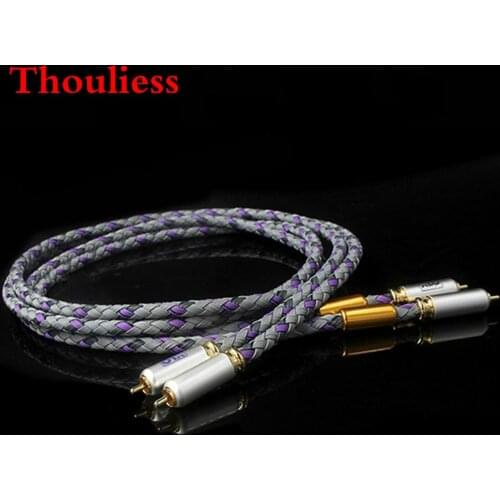 Thouliess Pair HIFI XLO Signature S3-1 Singled-Ended RCA Cable CD Amplifier Interconnect Hi-end 2RCA to 2RCA Male Audio Cable