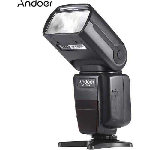 Andoer AD-980II E-TTL HSS 1/8000s Master Slave GN58 Flash Speedlite for Canon 5D Mark III/5D Mark II/6D/5D/7D/60D DSLR Camera