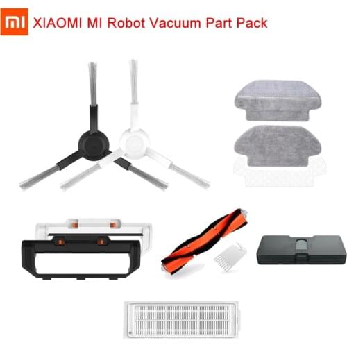 For XIAOMI MIJIA Sweeping Mopping Robot Vacuum Cleaner Spare Part Pack Kits Side Roller HEPA Filter Main brush Mop Accessories