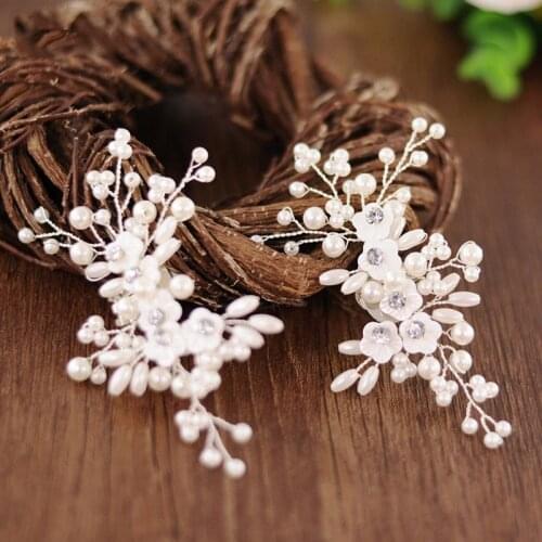 Shoe Clip Simulated Pearl Floral Beads Elegant DIY High Heel Charms Decoration Women Shoes Clips Buckle Fashion Clothing G5AE