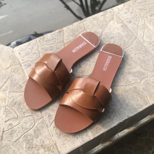 Mixed Colors Women Flat Slipper Women Summer Beach Slides Flip Flops Outdoor Slipper New Simple Womens Sandals