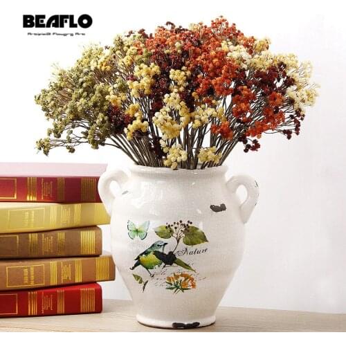 1PC 9 Branch DIY Artificial Flower babys breath Gypsophila Fake Silicone plant for Wedding Home Party Decorations 4 Colors