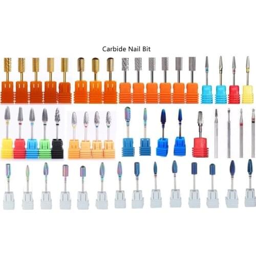 10PCS/Bag EasyNail Super Carbide Nail Drill Bit Electric Drilling Manicure Machine Accessories Nail Tool