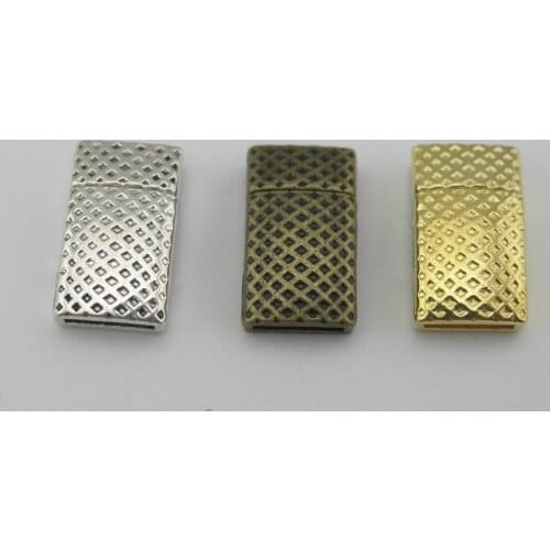 3 Colors--10 Sets 10mmx2mm Finished Magnetic Clasp For Licorice Leather Cord--CLP1245