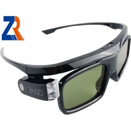 ZR 3D Glasses Active Shutter Rechargeable fit for P2/G3/C6/V8 Projectors Synchronous signal DLP-LIN free shipping Top quality