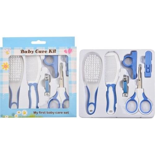 6 Piece Baby Care Set Baby Nail Hair Daily Care Kit Baby Grooming Brush Comb and Manicure Newborn Portable Safe Home Care Set