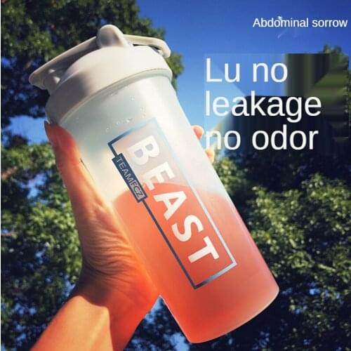 600Ml Fitness Sports Milkshake Cup Portable Meal Replacement Protein Powder Milkshake Whey Protein Cup Student Drink Bottle