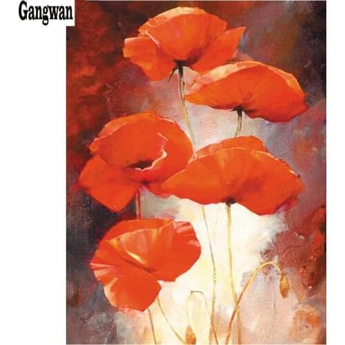 Full Square/Round Drill DIY Diamond Painting "Poppy flower" Embroidery mosaic Cross Stitch 5D icon abstract art Home Decor Gift