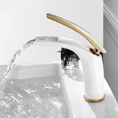 AOLEBEI White Bath Mixers