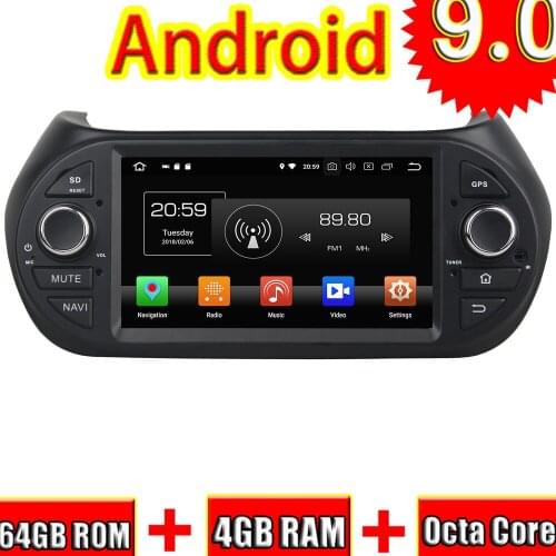 TOPNAVI Android 9.0 Car GPS Navigation For Fiat Fiorino Citroen Nemo Peugeot Bipper 2008-2015 Car DVD Multimedia Radio Stereo