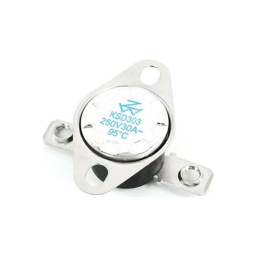 250VAC 30A 95C Normal Close Temperature Controller Bimetal Thermostat KSD303