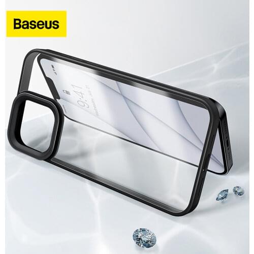Baseus Phone Case For iPhone 13 Lens Protector Transparent Phone Case For iPhone 2021 Back Phone Cover Case Cellphones Case