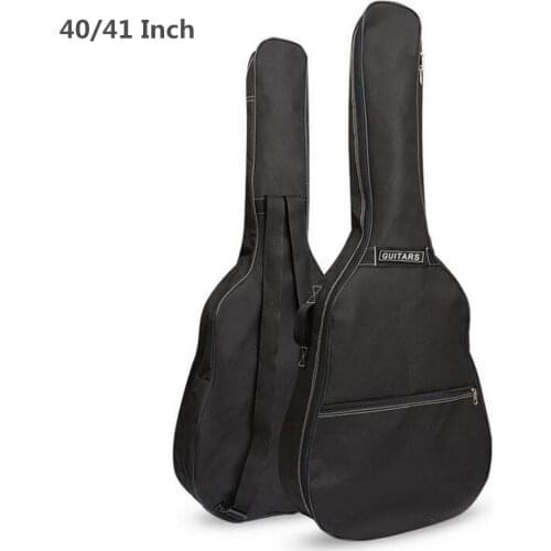 40 / 41 Inch Guitar Bag Carry Case Backpack 600D Oxford Acoustic Folk Guitar Gig Bag Cover with Double Shoulder Straps