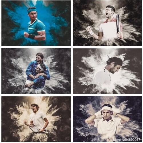 DIY Diamond Painting Roger Federer Tennis Players Sport Star Diamond Embroidery Cross Stitch Diamond Mosaic Rhinestones Pictures