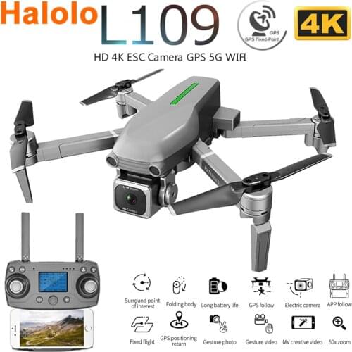 L109 L109-Pro GPS Profissional Drone with HD 4K ESC Camera 5G WiFi FPV Optical Flow Brushless Motor RC Quadcopter Helicopter Toy