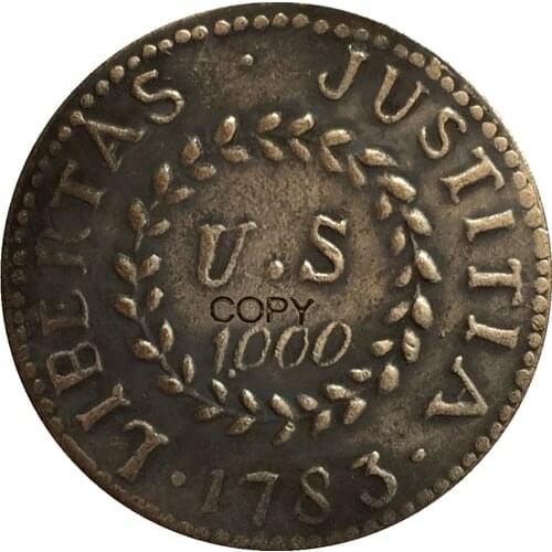 1783 USA colonial issues coins copy