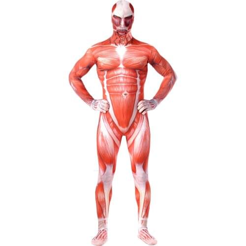 Attack on Titan Cosplay Shingeki No Kyojin Mikasa levi Ackerman Eren Jumpsuits Adult Kids Clothes Boys 50M Muscle Suit Halloween