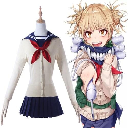 Anime My Hero Academia Cosplay Costume Himiko Toga Cosplay School Uniform Halloween Carnival Party Boku No Hero Academia Cosplay